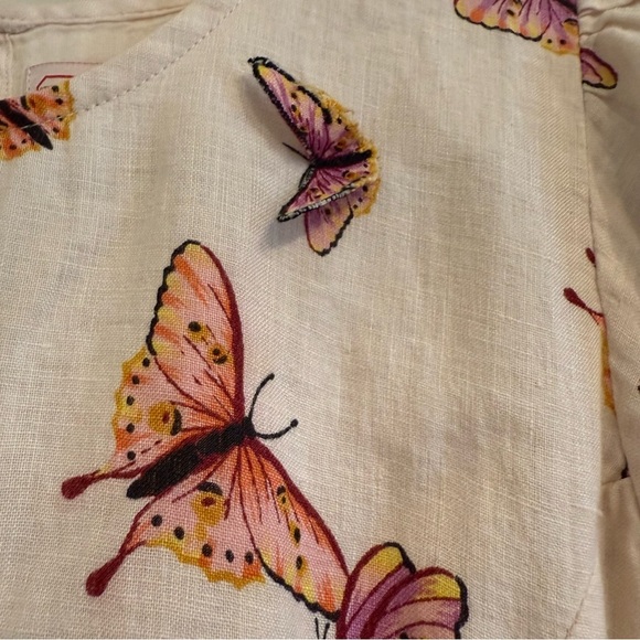 Banjanan Garcia butterfly linen dress M - Picture 5 of 12